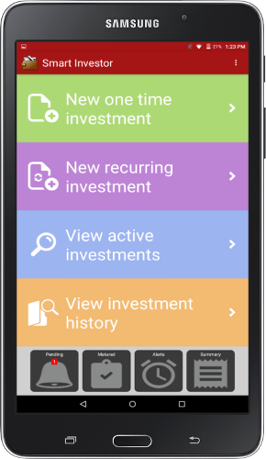 Smart Investor - Tablet View